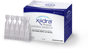Gouttes ophtalmiques Xiidra, en ampoules