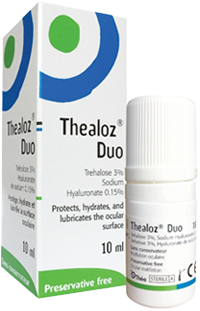 Gouttes hydratantes pour les yeux Thealoz Duo